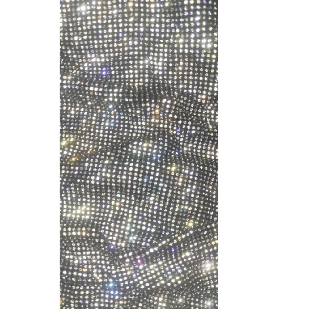 Olivaceous Rhinestone Slouch Over Knee Boots Crystal Sparkle Women's Size 6.5
